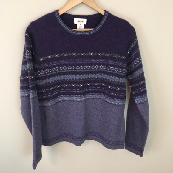 Talbots Sweaters - Talbots Fair Isle Pullover Sweater Wool Blend M